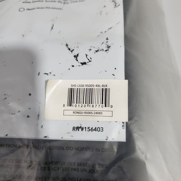 Shapermint Allday Everyday Long Sleeve Bodysuit Women Size 4XL Plus NWT Scoop - Picture 10 of 12